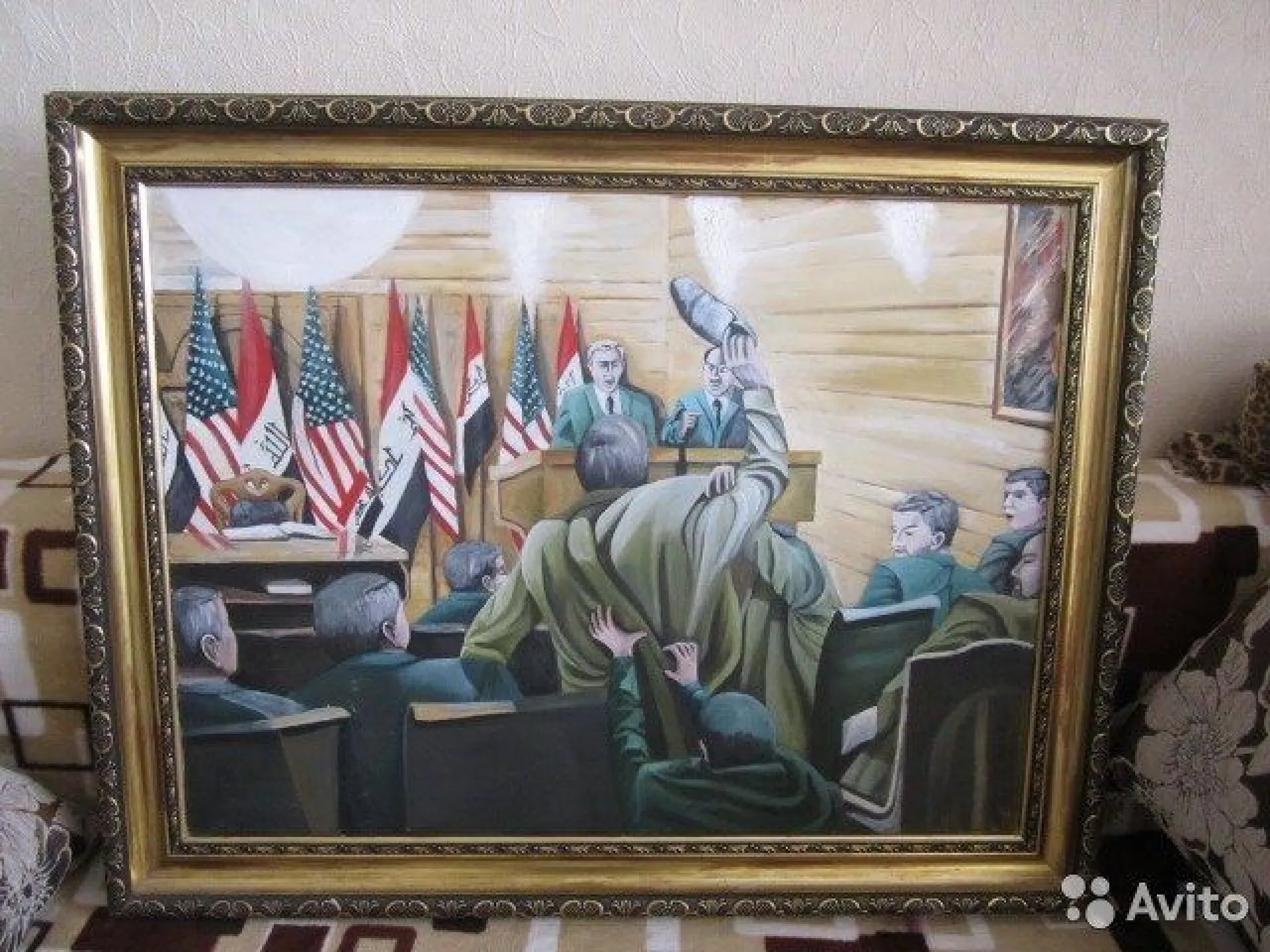 В Барнауле продают картину «Джордж Буш в Ираке» за три миллиона рублей В Барнауле продают картину «Джордж Буш в Ираке» за три миллиона рублей